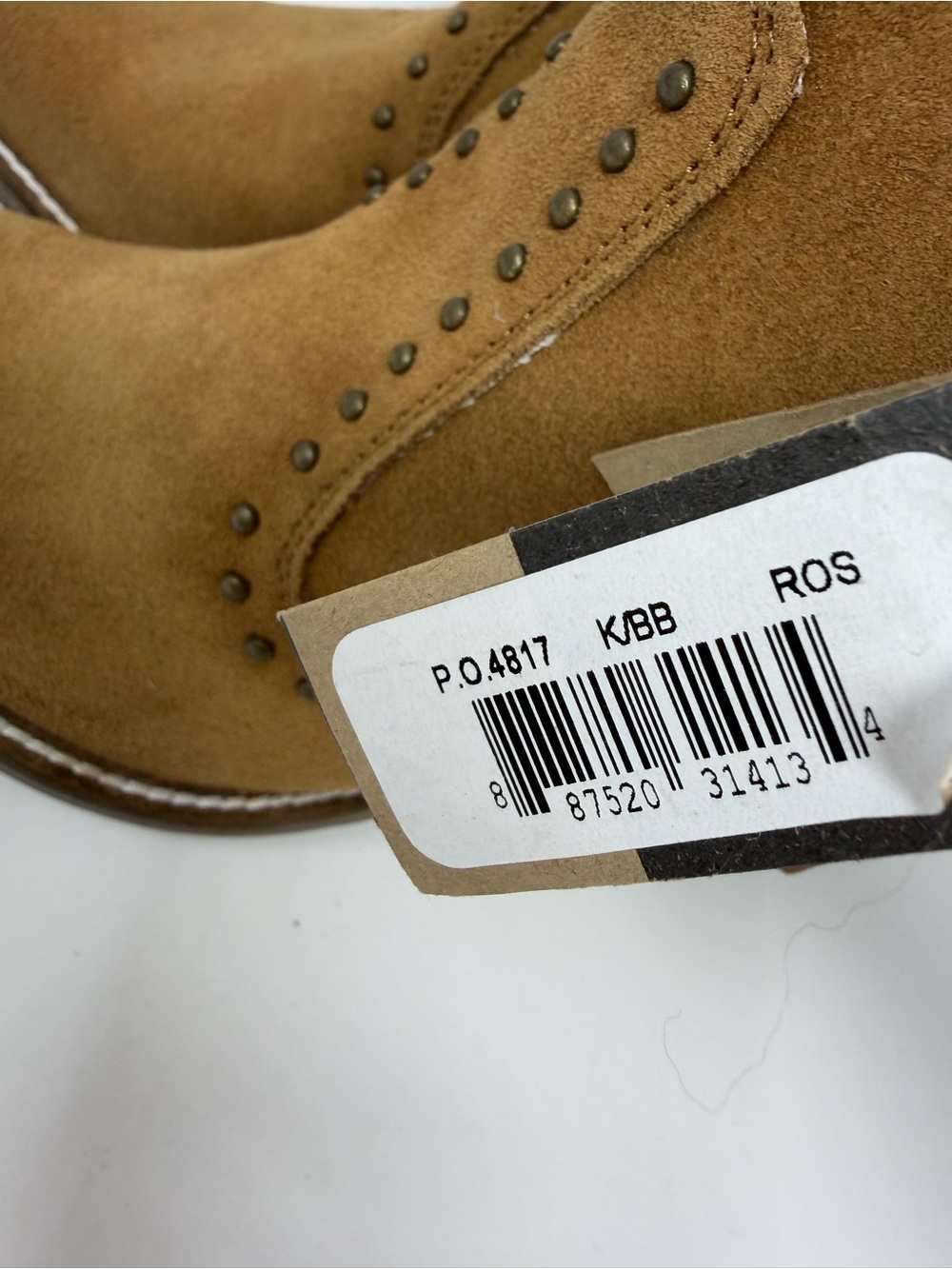 Dingo NWT Classy N Sassy Western Booties Snip Toe Leather Camel Brown Size 7 - Picture 12 of 12